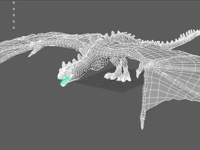 3d Wyvern Low-poly 3D model