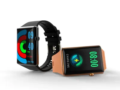 Garmin Apple  Sport Smart Pink Gold running-Watch band 3D model Low-poly 3D model