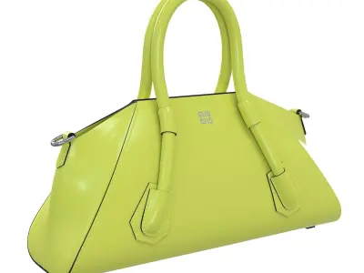 Givenchy Mini Antigona Bag Yellow Low-poly 3D model
