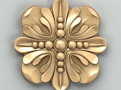 Round rosette 026 3D model