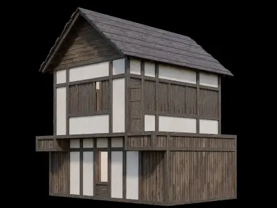 Medieval Village Pack  - 6 Assets - 4K Textures Game Ready Low-poly 3D model purchase