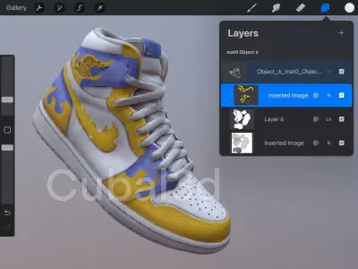 Air Jordan Nike 3D Procreate 3D model