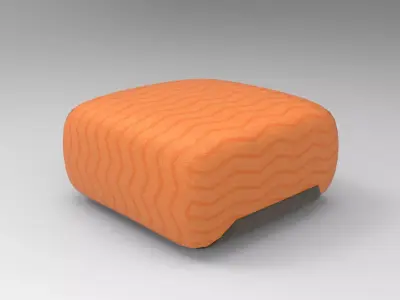 Masty Stool Low-poly 3D model