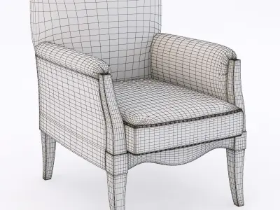 Modern Times 9446P armchair 3D model