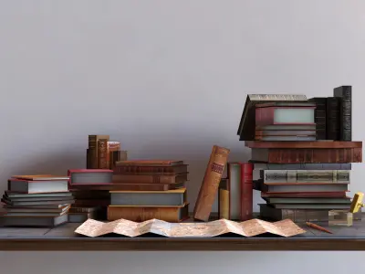Livres anciens Free 3D model