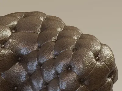 Tufted Chesterfield Sofa 3D model