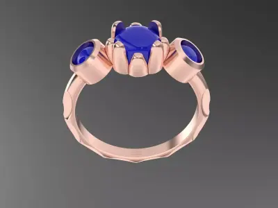 wedding ring 3D print model shop