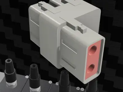 TOP FUEL Detailed front tub with electrical components 3D print model