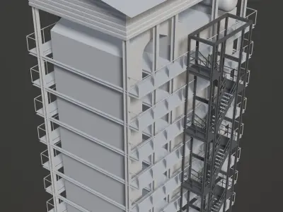 Industrial building 2023-0008 3D model
