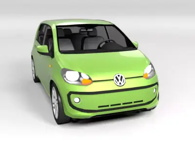 VOLKSWAGEN VW  UP LOWPOLY Low-poly 3D model
