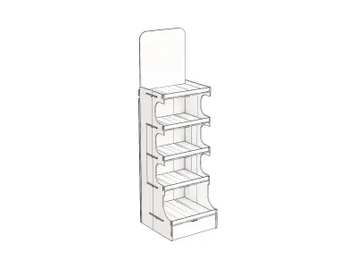 Coffee Shelf 3D model