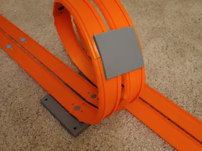 Two-Track Loop for Hot Wheels Cars and Monster Trucks 3D print model