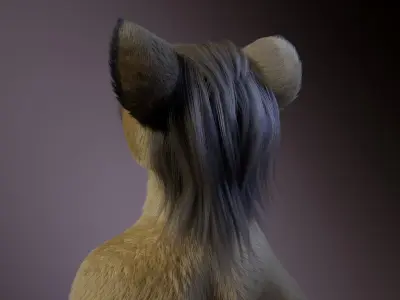 Logan Anthro Lion 3D model