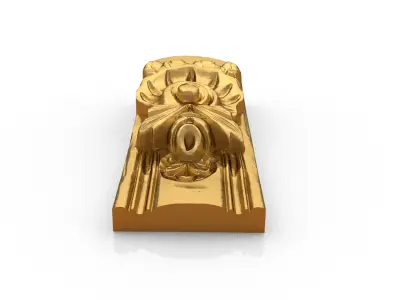 Classic decor ornament carved 29 3D model