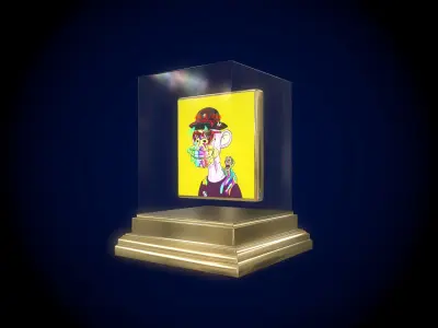 Mutant Ape 15 Gold Club Low-poly 3D model