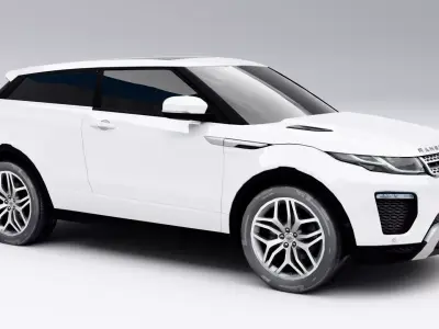 Land Rover Range Rover Evoque Coupe 2015 Low-poly 3D model