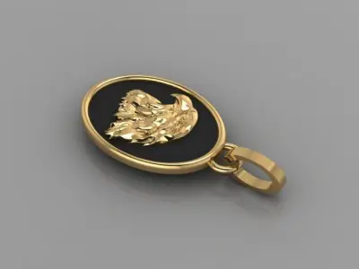 Eagle Pendant 3D print model