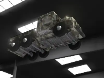 Truck Cartoon 3D model