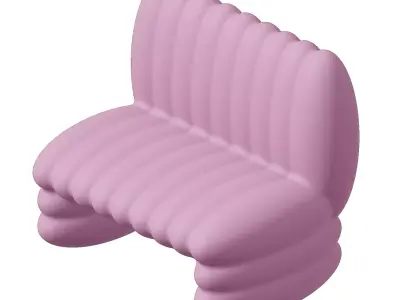 Plastic Elegant Sofa Toy 3D model