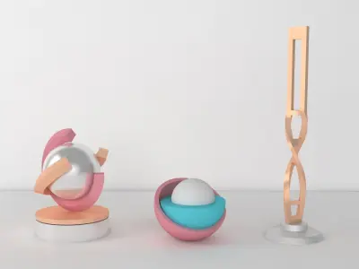 Sculptures dna 3D model