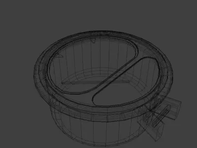 60s Racing Tachometer Low-poly 3D model