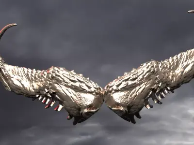 Dragon Lord Horns 3D model