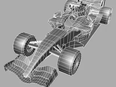 McLaren F1 MP4-22 Low-poly 3D model