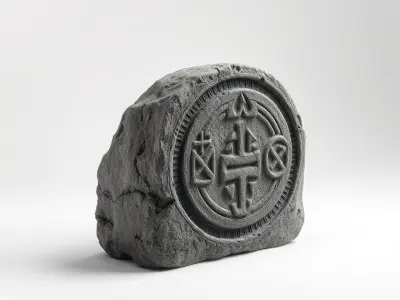 Ancient Relic with Mysterious Symbols model pack Low-poly 3D model