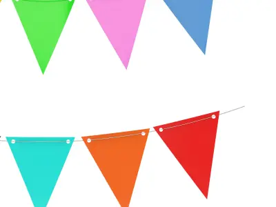 Fagnon Garland Banner 3D model