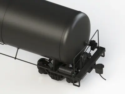 30 000 Gallon Tank Car - H0 scale 3D print model