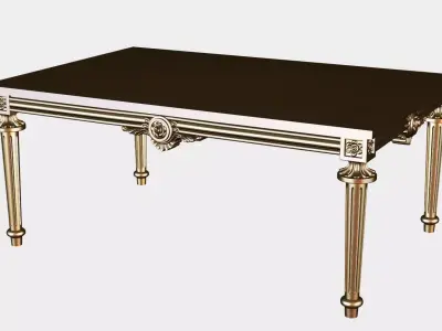 Carved tea table for cnc 12 3D model