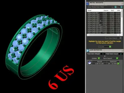 Luxury Men Rings Designs 5MR085 3D print model