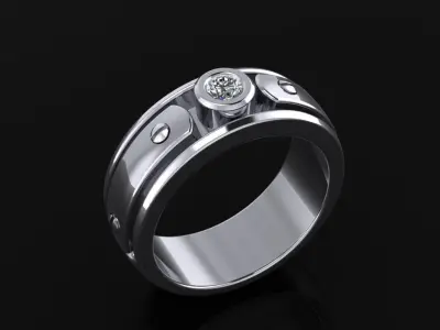 Man Ring 08 3D print model