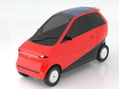 Vayve Mobility EVA Cherry Red 3D model