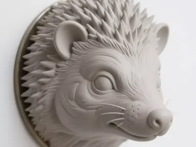 hedgehog 3D print model