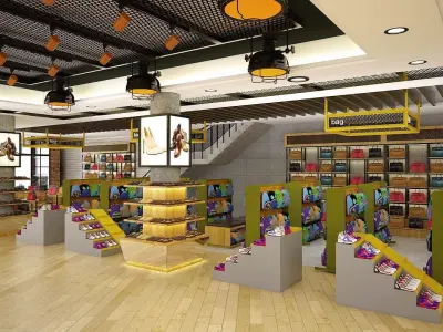 Industrial Shoes Store 3D model