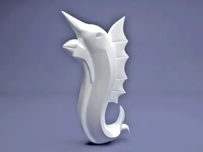 Fish Statue  3D print model