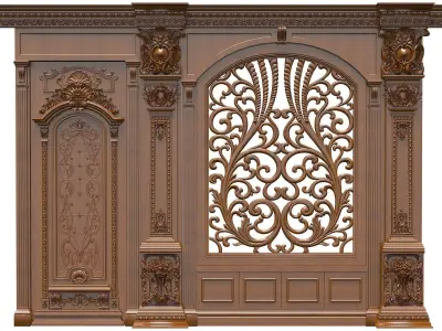 Classic Door Royal 3 3D model
