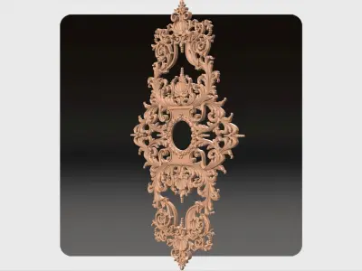 Carved decor for cnc 43 3D model