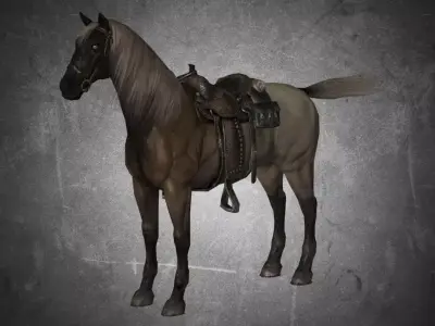 Horse - Death 3D model