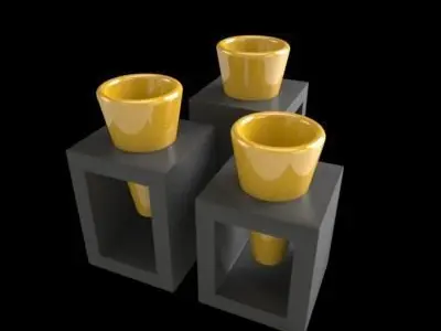Three Vases 3D model