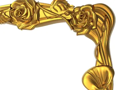 carved frame  3D model shop