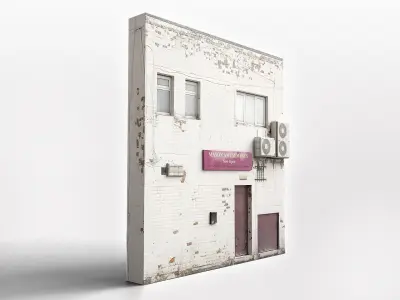 Old Apartment-Office Asset Free low-poly 3D model
