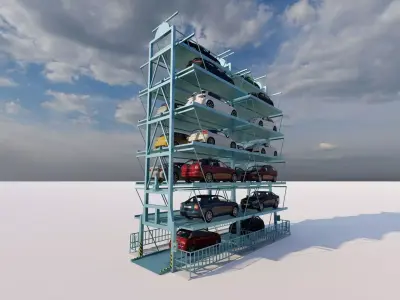 Parking-Parking Lot 3D model