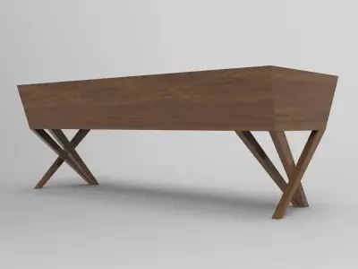 Hacv Bench Low-poly 3D model