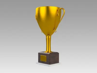 Golden Trophy 3D model