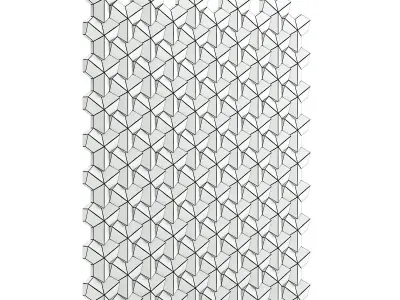 White Wall Panel 3D model shop