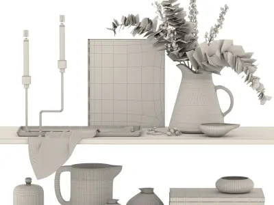 Decorative set 02 3D model