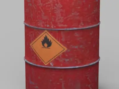 Barrel Free low-poly 3D model