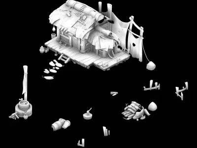Game Kunlun Snow Mountain - House 62 3D model